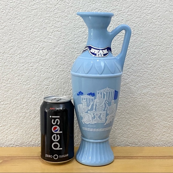 Vintage Jim Beam Grecian Philosophers Socrates Plato Aristotle Blue Decanter - Picture 4 of 13